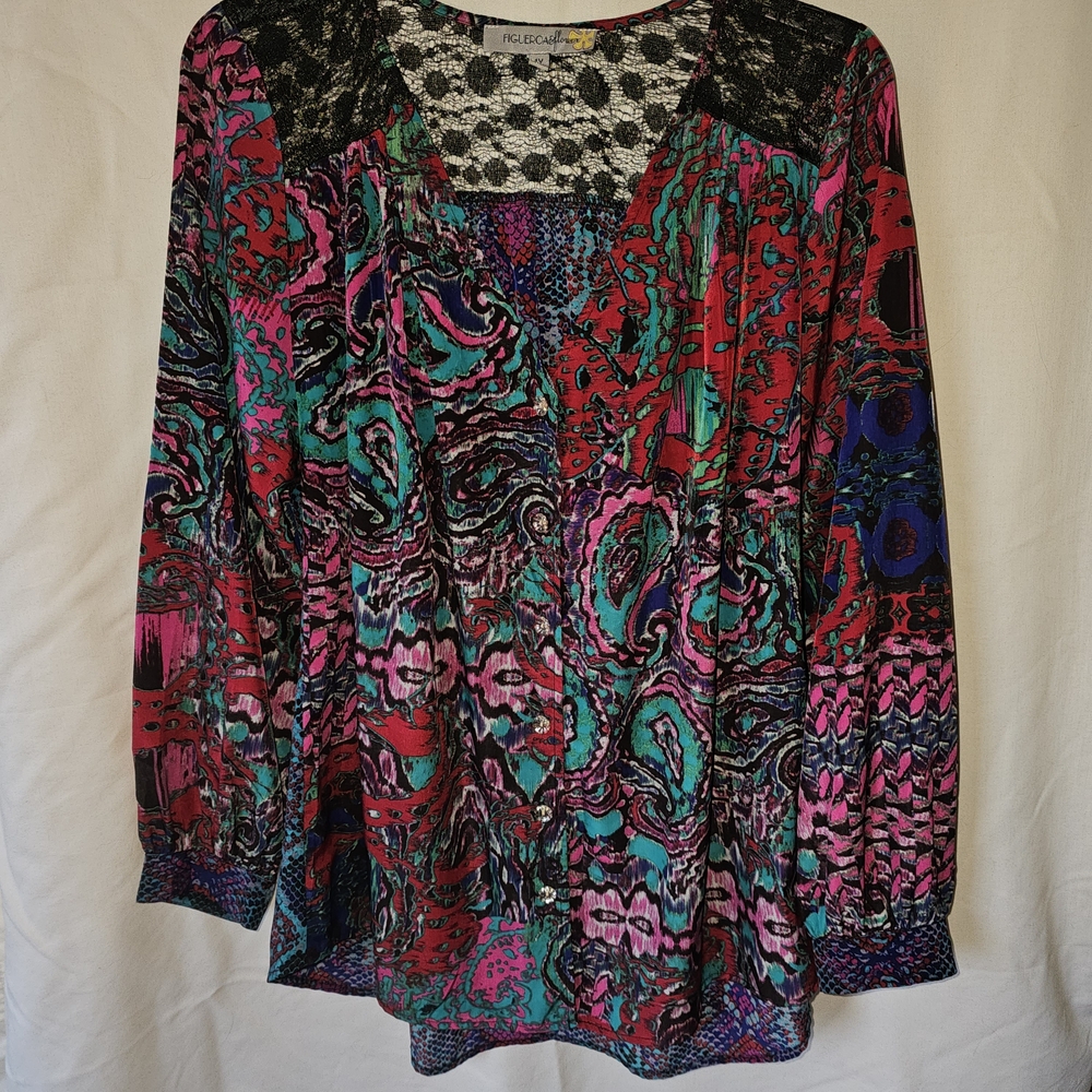 Colorful Paisley Women's Blouse